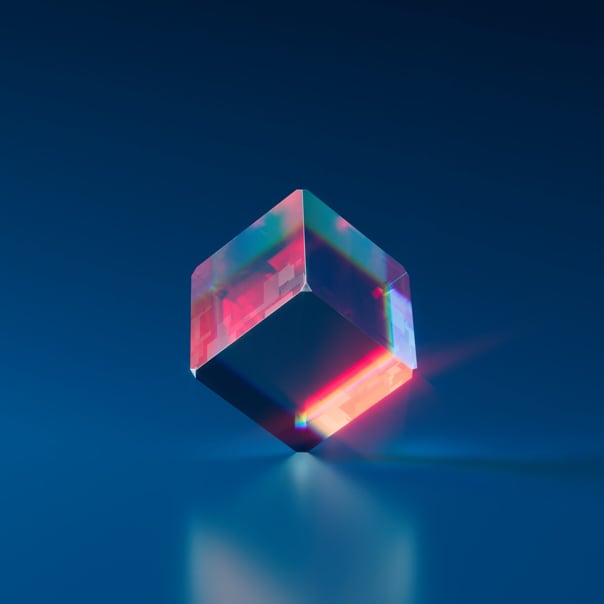 glowing cube NFT